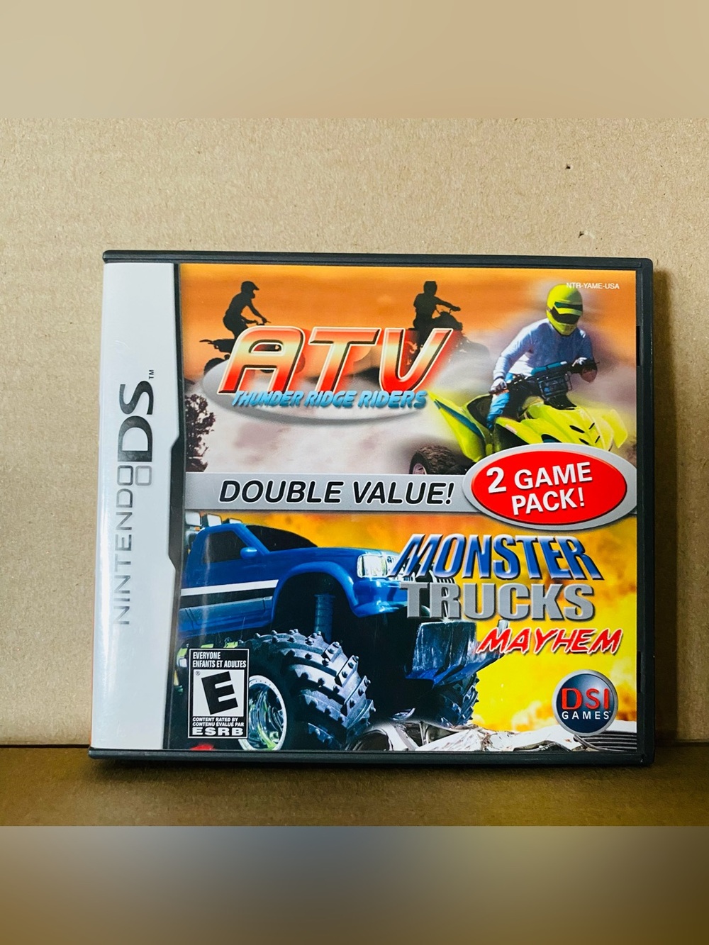 Nintendo DS Double Pack: ATV & Monster Trucks EUC includes box, game, pamphlet